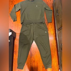 Ralph Lauren Olive Green Jogger Set